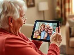 Video calling with family