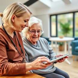 Care home digital guidance session