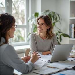 Consultation session with digital advisor