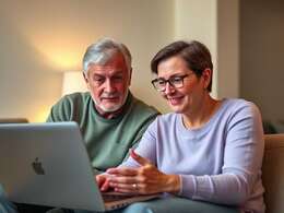 Vunerable adult getting laptop support